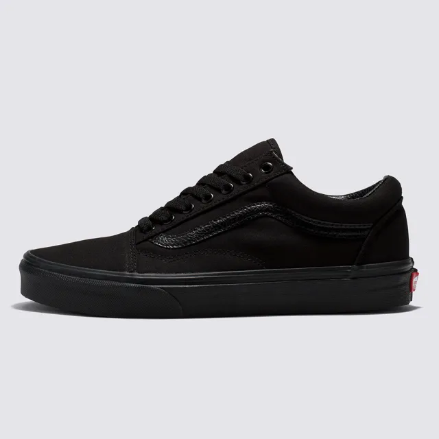 【VANS 官方旗艦】Old Skool 男女款黑色滑板鞋/休閒鞋/帆布