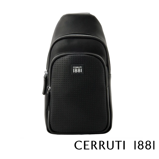 Cerruti 1881Cerruti 1881 頂級義大利小牛皮斜肩包(黑色 CEBO06518M)
