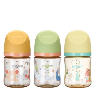 【Pigeon 貝親】第三代母乳實感PPSU奶瓶160ml(PPSU奶瓶 寬口 防脹氣孔 吸附線)