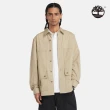 【Timberland】男款米色混合材質襯衫外套(A5U5UDH4)