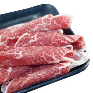 【鮮食家任選】勝崎生鮮美國藍帶雪花牛火鍋肉片(200g±10%/包)
