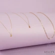 【Kelly”s】曜石耀日K金鑽石項鍊(18K金項鍊 鑽石項鍊 日本製造)
