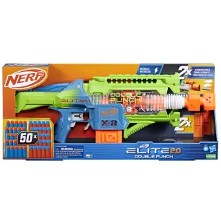 【NERF 樂活打擊】菁英系列(雙擊終結者電動射擊器 F6364)