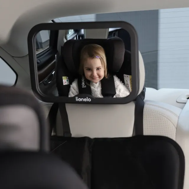 【Lionelo】Sett 車內嬰兒後視觀察鏡(加大版車內寶寶觀察鏡 車內後視鏡 安全座椅後照鏡)