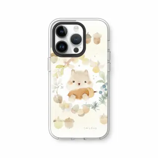 【RHINOSHIELD 犀牛盾】iPhone 14/Plus/14 Pro/Max/Clear透明防摔手機殼/涼丰系列-松果與小松鼠(涼丰)
