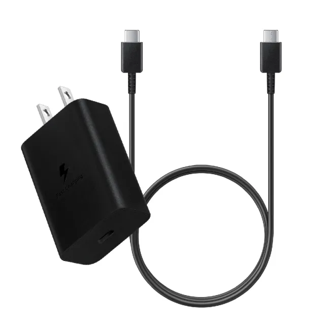 【Samsung 三星】原廠 M系列 T1510 15W Type C盒裝旅充頭 + 三星製造 雙Type C充電線組