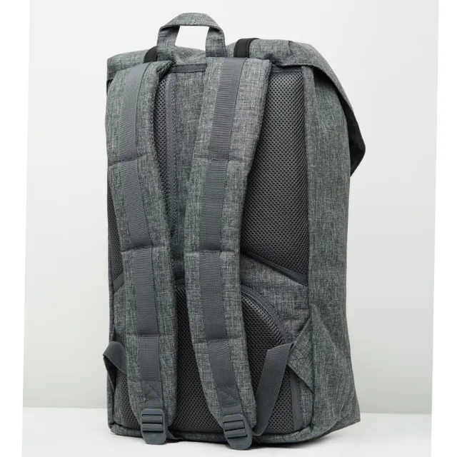 【Herschel】雙11 Little America 大型 灰黑 筆電夾層 大容量 帆布 背包 後背包(磁扣 橡膠帶)