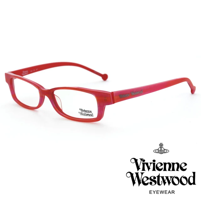 Vivienne Westwood 前衛小眾風格方框光學鏡框(桃紅 VW00303)