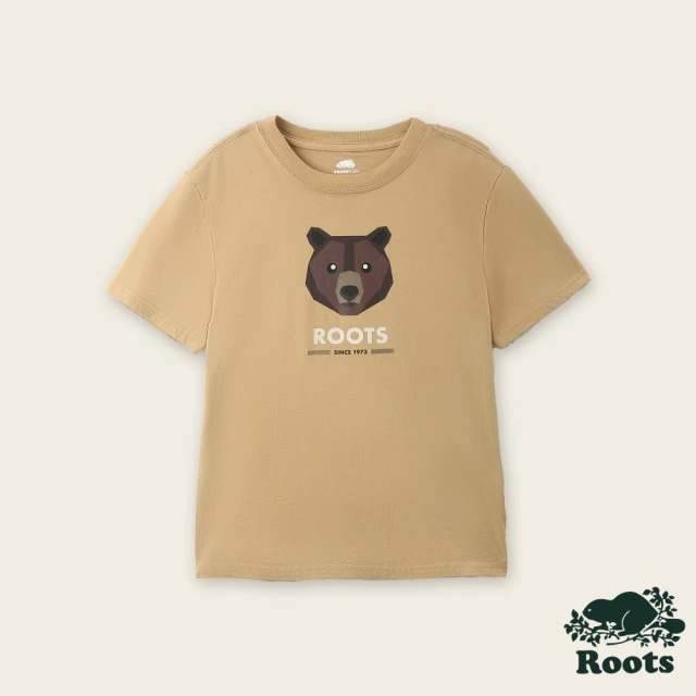 Roots Roots 大童- OUTDOOR ANIMAL短袖T恤(棕色)