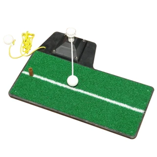 【索樂生活】GOLF 高爾夫球 揮桿打擊草皮練習器組(室內果嶺推桿高爾夫揮桿推桿練習草皮打擊墊)