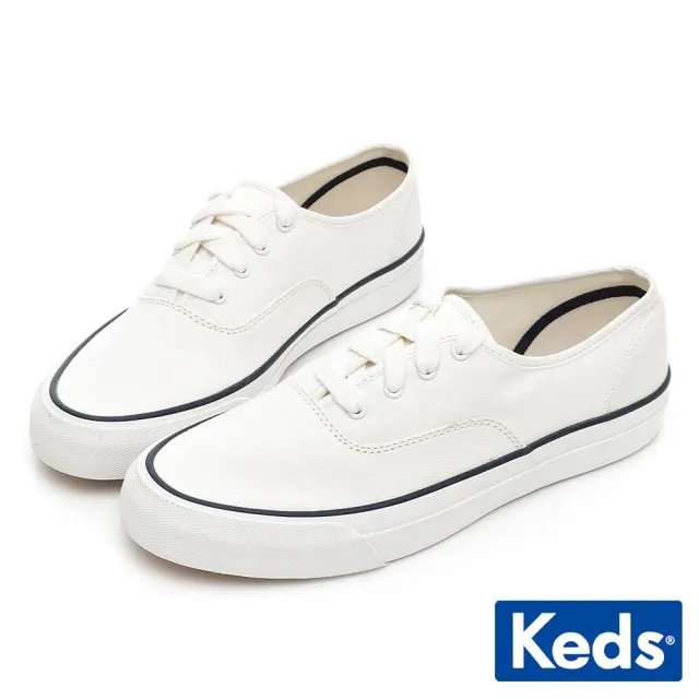 【Keds】品牌熱賣帆布休閒小白鞋-多款選(MOMO特談價)