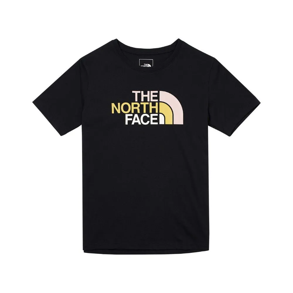 【The North Face】TNF 短袖上衣 休閒 W COLOR COMBO LOGO SS TEE - AP 女 黑(NF0A88G8JK3)