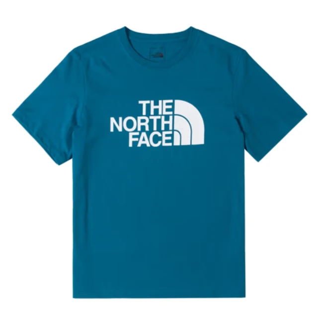 The North Face TNF 短袖上衣 吸濕排汗 M FOUNDATION LOGO S/S TEE - AP 男 藍(NF0A88GYO0X)