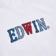 【EDWIN】女裝 再生系列 CORE 英文字母印花短袖T恤(白色)