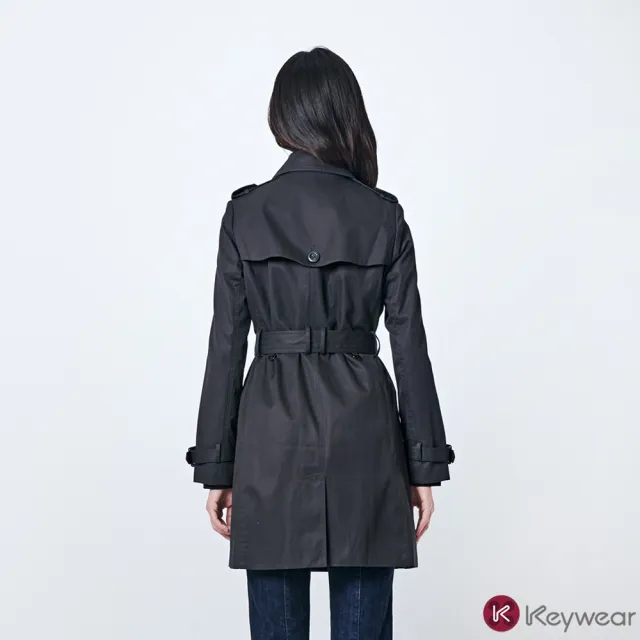 【KeyWear 奇威名品】日本進口經典雙排釦風衣外套(共3色)