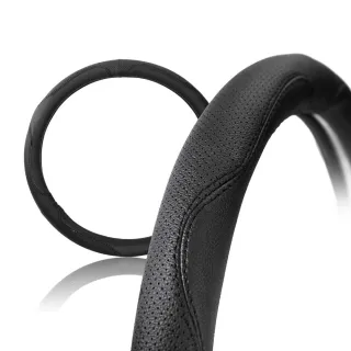 【ANBORTEH 安伯特】方向盤套 純正牛皮-終極殺陣-M 紅線 ABT-A092(車麗屋)