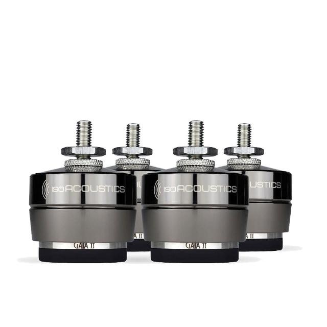IsoAcoustics GAIA II IsoAcoustics GAIA II 落地喇叭腳墊,專為室內落地式喇叭設計,每盒內含四個腳墊,最大載重達54公斤,有效減少震動與共振,提升音質表現。銀色系外觀,適合現代家居風格,適用於影音系統、音響裝置、家電、冷氣、按摩器材等。