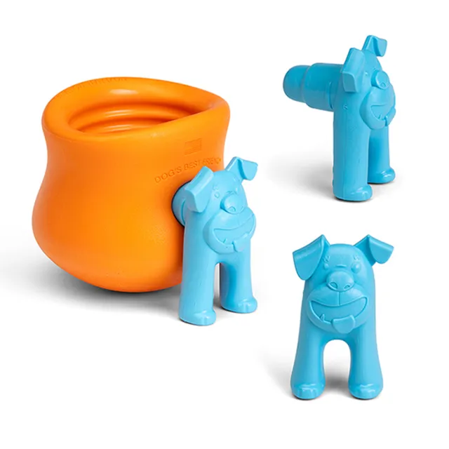 【West Paw】Toppl Stopper益智搖擺防漏狗2件組-配件塞子(小中大型犬/狗玩具/耐咬/益智漏食/浮水/寵物玩具)