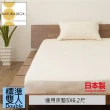 【Westy】日本西村NaturalBox 100%純棉標準雙人床包(日本製百搭米色床包)