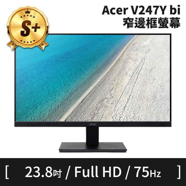 【Acer 宏碁】S+ 級福利品 V247Y bi 24型 FHD 電腦螢幕(原廠保固中)
