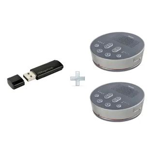 【iMage A6x2+Dongle】USB/藍芽無線麥克風會議揚聲器+Dongle