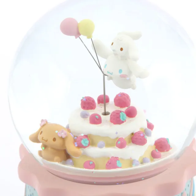 【JARLL 讚爾藝術】大耳狗 生日蛋糕 水晶球音樂盒(三麗鷗 官方授權 生日禮物)