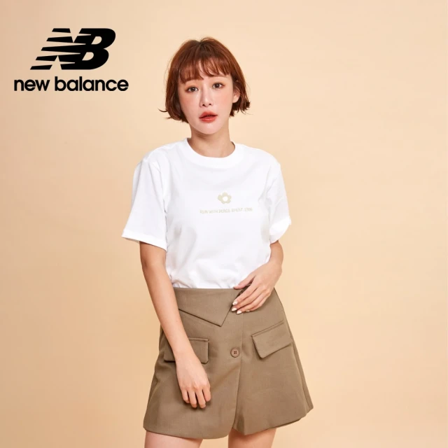 NEW BALANCE NB 圓領短袖上衣_男性/女性_灰色