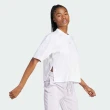 【adidas 愛迪達】Dance Tee 女 短袖 上衣 運動 休閒 舞蹈 兩側開衩 寬鬆 舒適 白(IS0885)