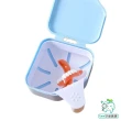 【牙齒寶寶】FS629E 日式假牙套清潔雙層浸泡盒一入(日式 假牙 牙套 清潔)