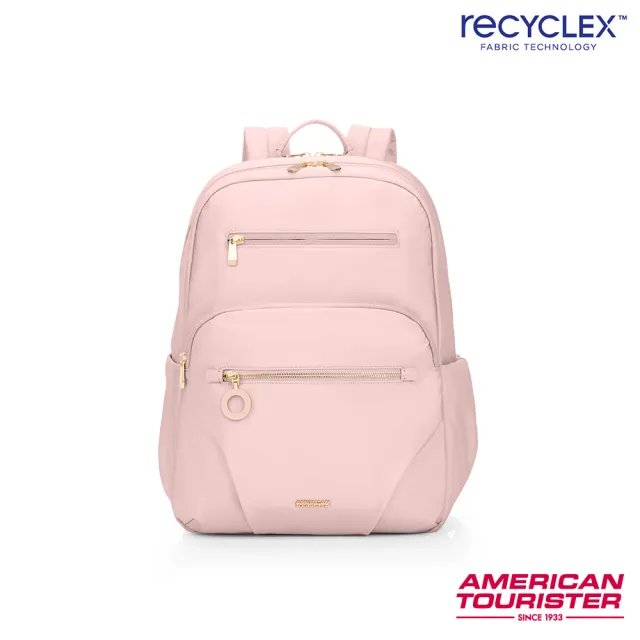 【AMERICAN TOURISTER 美國旅行者】ALIZEE AIMEE 日常休閒抗菌女性筆電後背包14吋(多色可選)