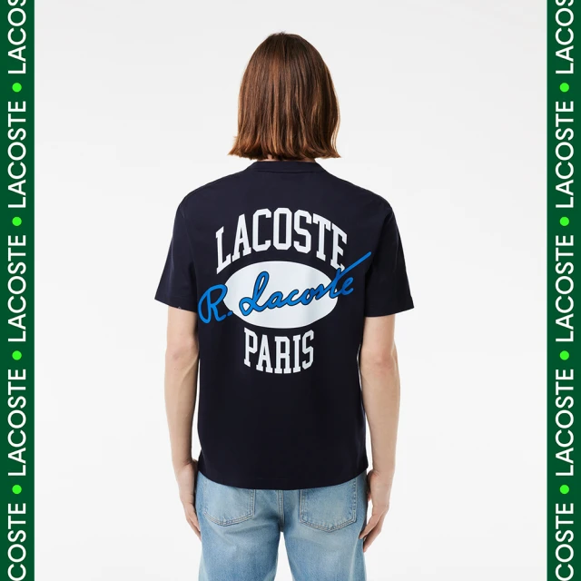 LACOSTE 中性款-經典版型棉質網眼布短袖Polo衫(石