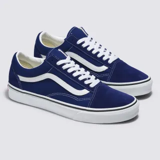 【VANS 官方旗艦】Old Skool 男女款靛藍色滑板鞋