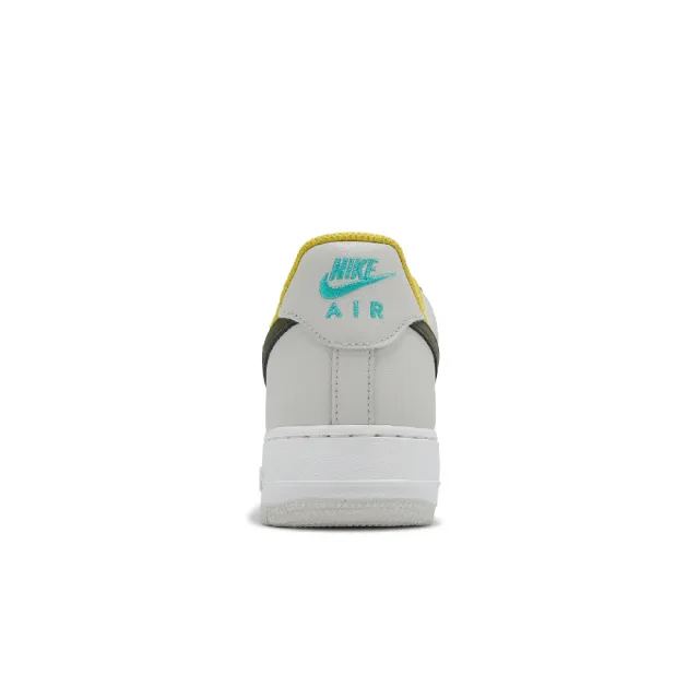 【NIKE 耐吉】休閒鞋 Air Force 1 07 PRM 男鞋 白 黃 帆布 AF1 街頭 復古 經典 運動鞋(FV3628-031)