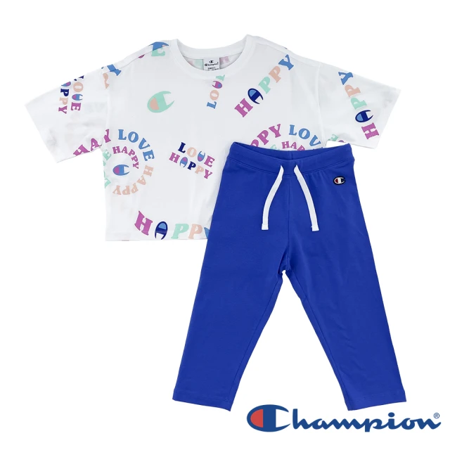 ChampionChampion 官方直營-印花LOGO圖騰短袖套裝-童(2色)