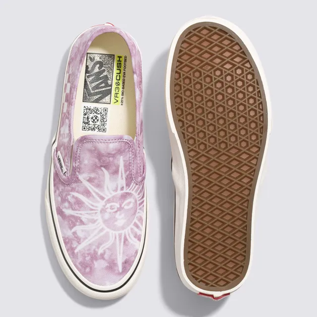 【VANS 官方旗艦】Slip-On VR3 SF 男女款紫色扎染印花滑板鞋/休閒鞋/帆布