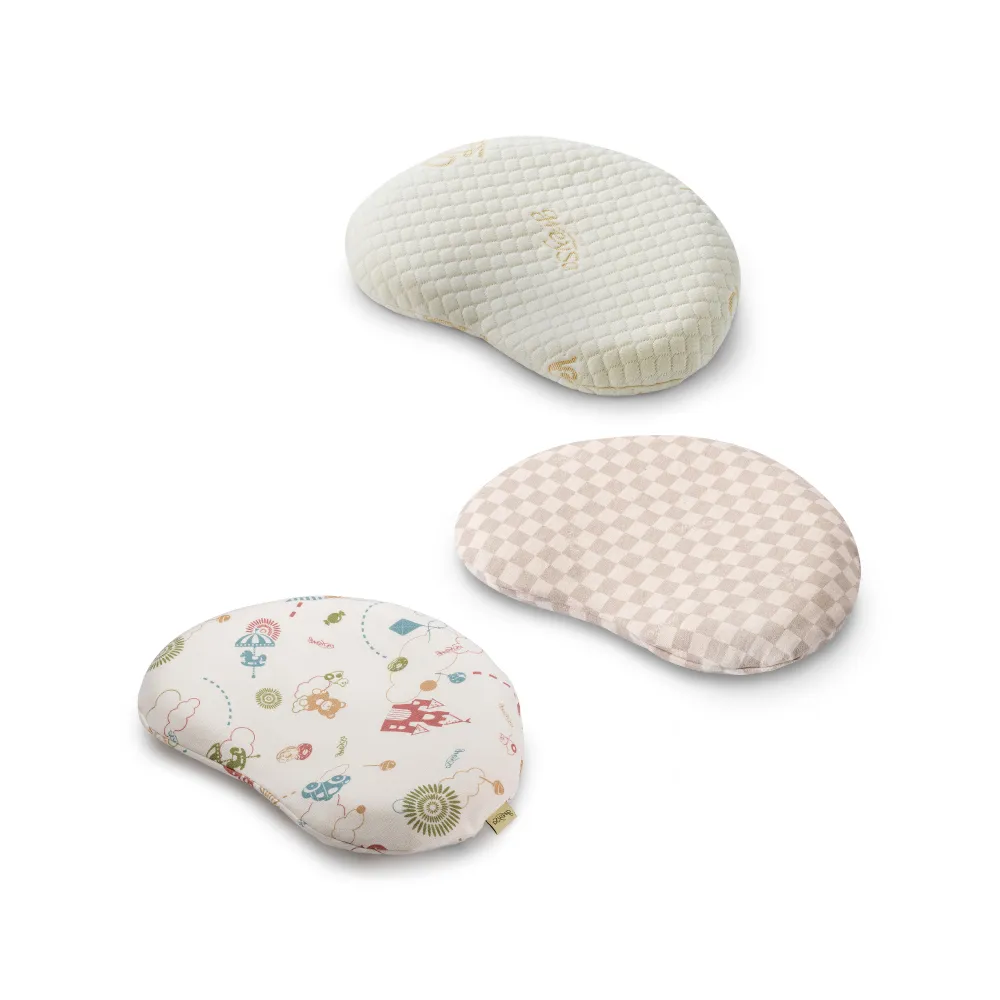 【GreySa 格蕾莎】3D專利嬰兒枕(記憶枕｜圓頭型｜抗菌防蹣｜無毒環保｜一歲以上適用)