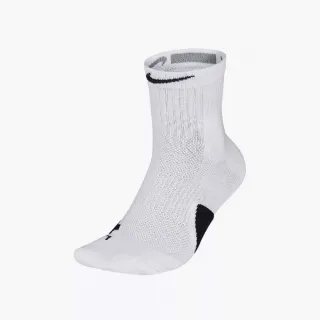 【NIKE 耐吉】襪子 Elite Mid 男女款 白 單雙入 菁英 中筒襪 籃球襪 運動(SX7625-100)