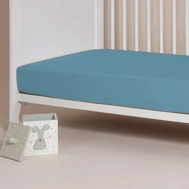 【西班牙Velfont】有機棉2合1防水保潔床包 嬰兒床(70X140公分 - 全年適用)