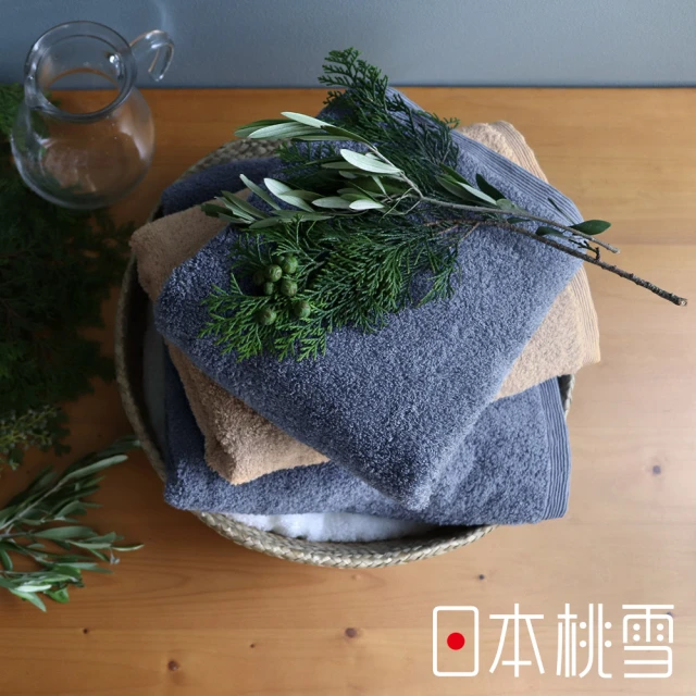 日本桃雪 sensui Yu抗菌防臭檜木萃取精梳棉方巾超值兩件組(鈴木太太公司貨)