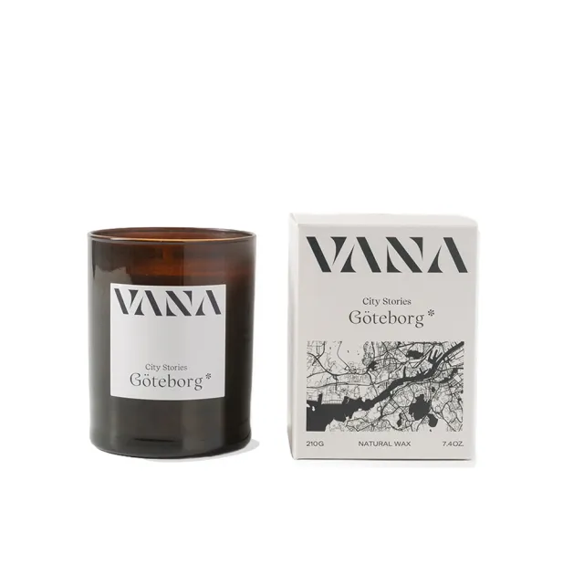 【VANA】城市旅行系列 瑞典天然香氛蠟燭 GOT哥德堡-溫暖花香調