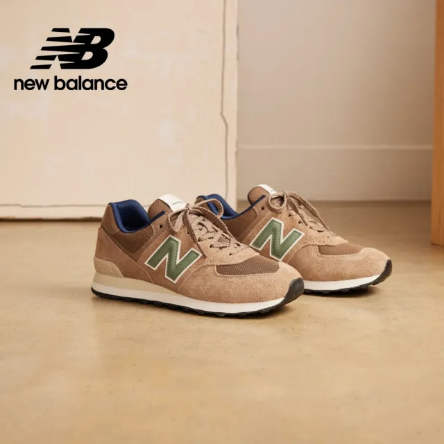 【NEW BALANCE】NB 復古鞋/運動鞋_男鞋/女鞋_棕色_U574SBB-D