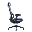 【YOKA 佑客家具】樂享工學椅-黑-全網-免組裝(辦公椅 主管椅 電腦椅)