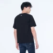 【5th STREET】男裝胸前LOGO繡花短袖T恤-黑色