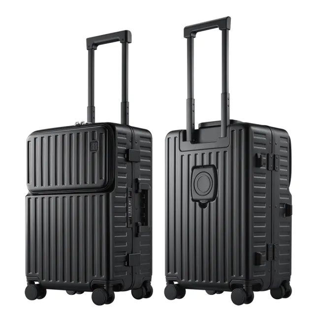 【cctogo】杯電旅箱(20行李箱、旅行箱、鋁框箱、杯架、充電)