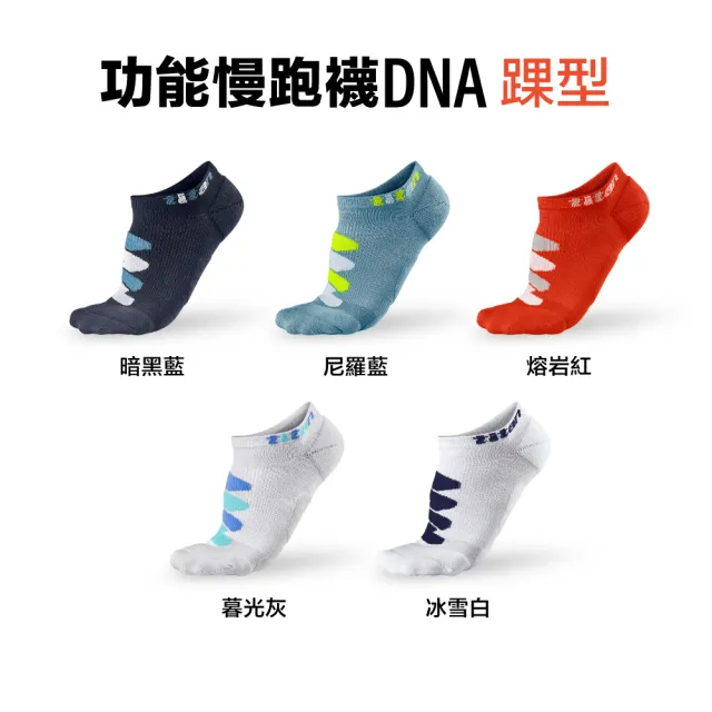 【titan 太肯】功能慢跑襪-DNA 踝型 尼羅藍(備戰馬拉松首選！運動機能防護)