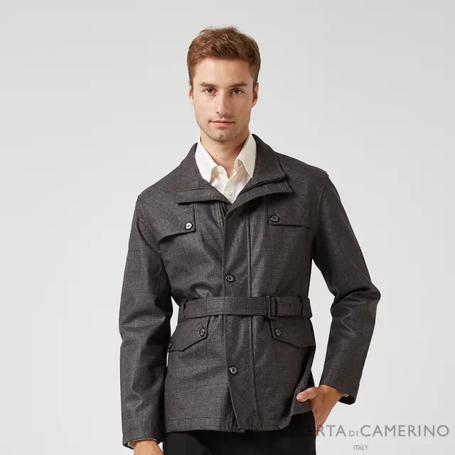 【ROBERTA 諾貝達】義大利原裝進口 時髦大方 羊毛單層式夾克(深咖)