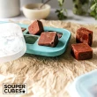 【Souper Cubes】多功能食品級矽膠保鮮盒-湖水綠10格2入組-30ML/格(副食品分裝盒/製冰盒/嬰兒副食品)