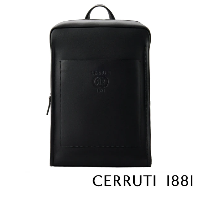 Cerruti 1881 頂級義大利小牛皮後背包 CEZA06273M(黑色 CEZA06409M)