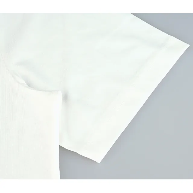 【Paul Smith】PAUL SMITH簽名陰影刺繡LOGO有機棉圓領短袖T恤(男款/白)