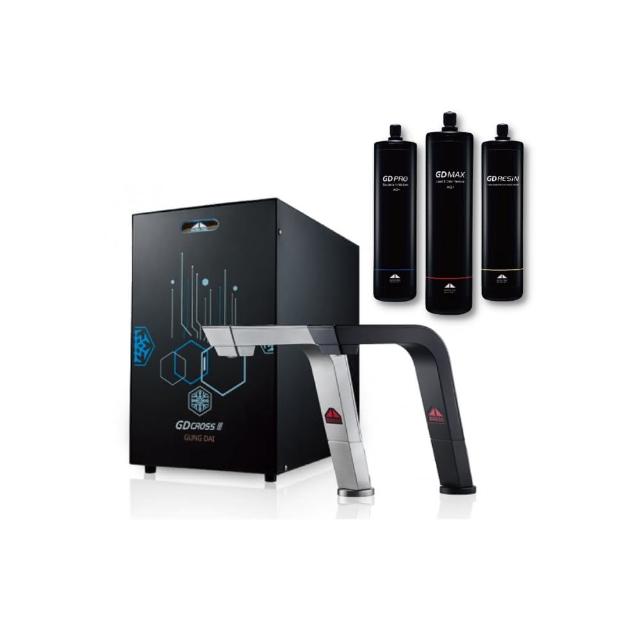 【GUNG DAI 宮黛】GD CROSS III 新廚下冰溫熱全智慧互動式飲水機(搭配宮黛原廠3道濾心)